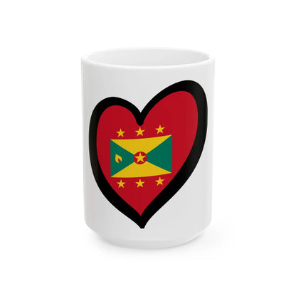 EuroGranada (Grenada) White Coffee Mug 15oz - Go Mug Yourself