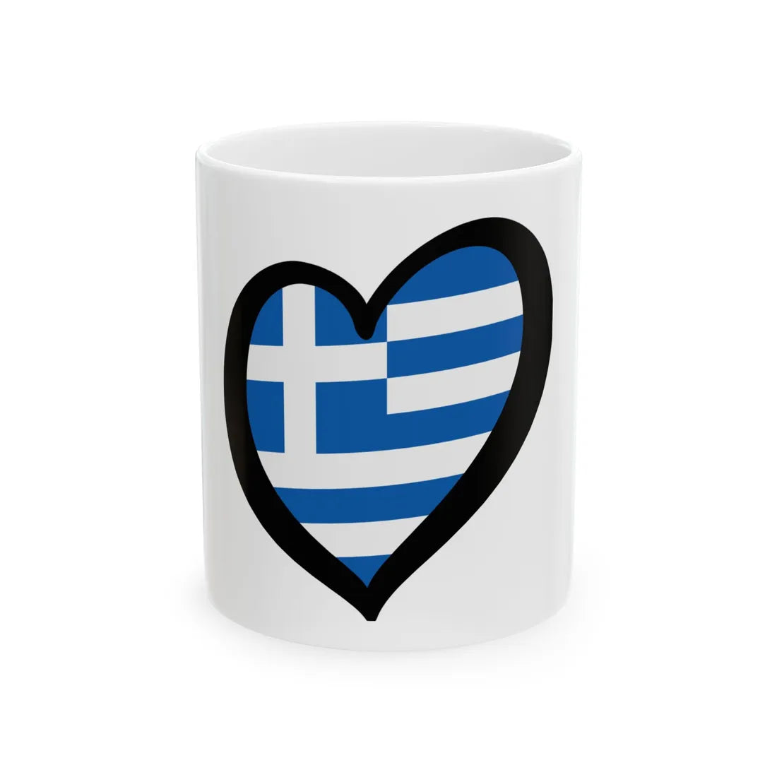 EuroGrecia (Greece) White Coffee Mug 11oz - Go Mug Yourself