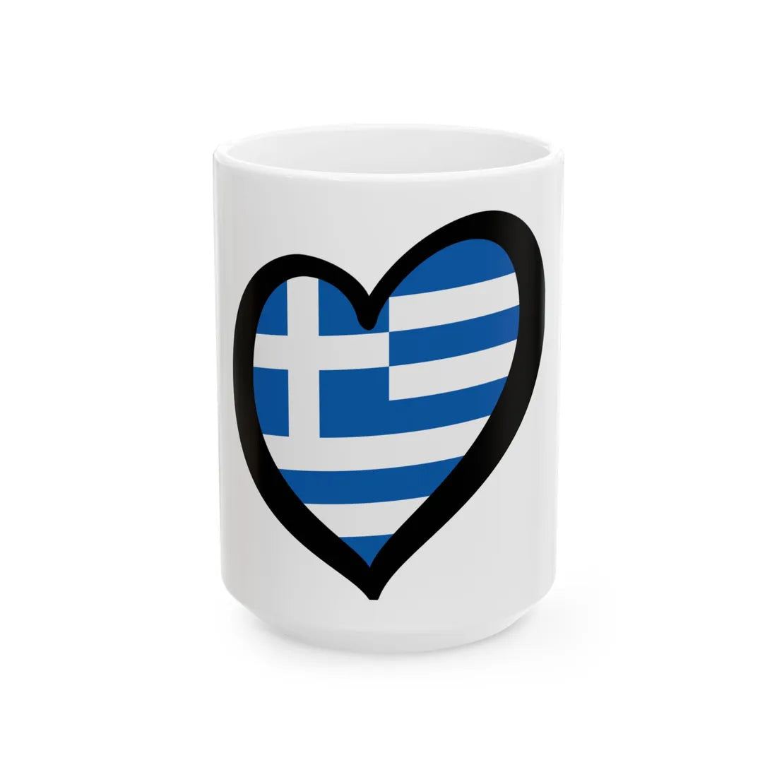 EuroGrecia (Greece) White Coffee Mug 15oz - Go Mug Yourself