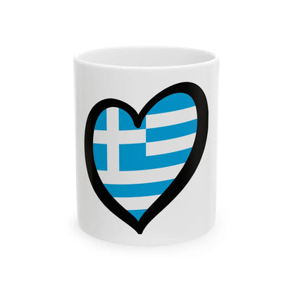EuroGrecia light colors (Greece) White Coffee Mug 11oz - Go Mug Yourself