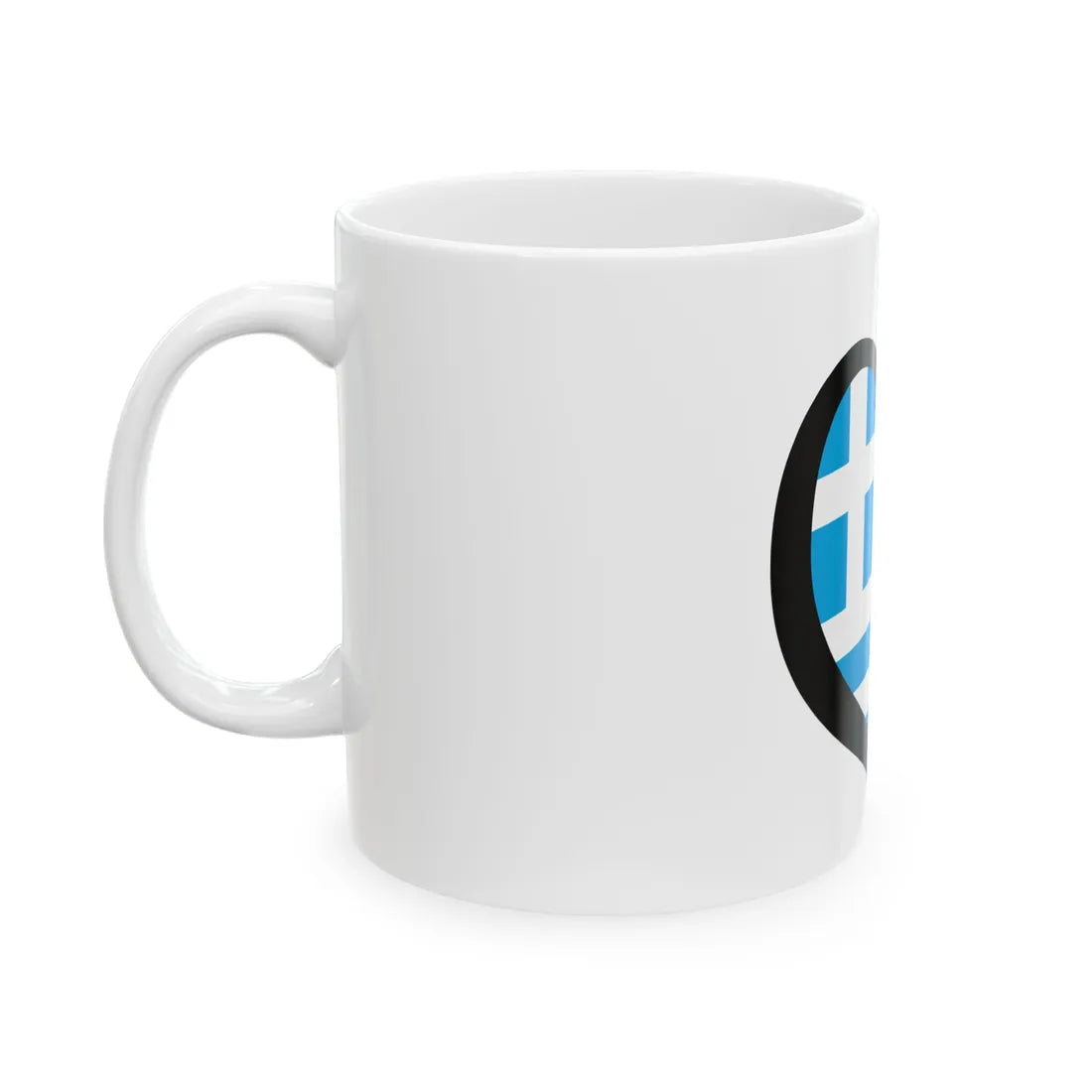 EuroGrecia light colors (Greece) White Coffee Mug - Go Mug Yourself