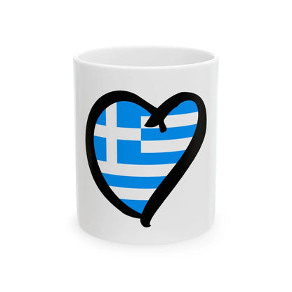EuroGreciaAnterior sky blue (Greece) White Coffee Mug 11oz - Go Mug Yourself