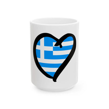 EuroGreciaAnterior sky blue (Greece) White Coffee Mug 15oz - Go Mug Yourself