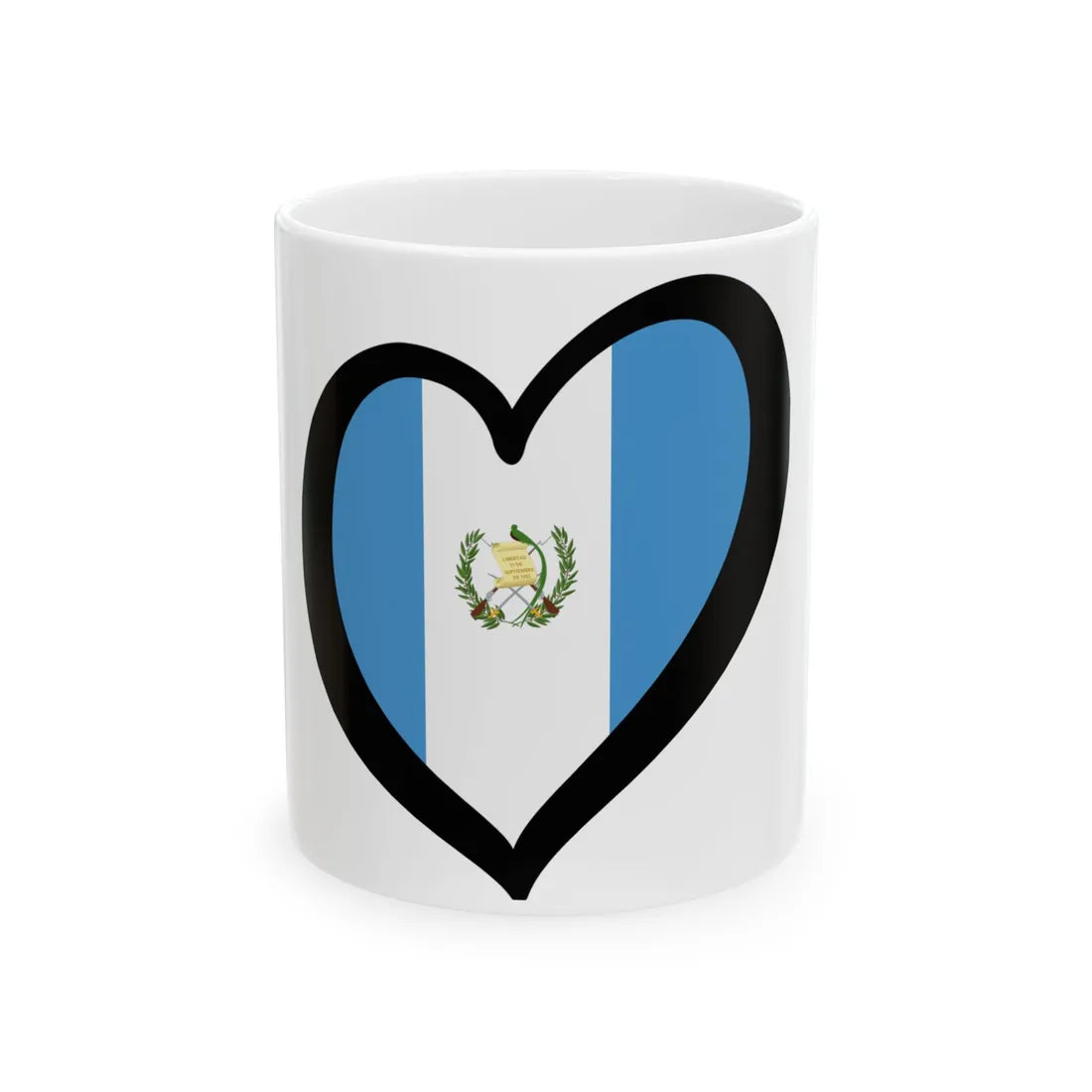 EuroGuatemala (Guatemala) White Coffee Mug 11oz - Go Mug Yourself