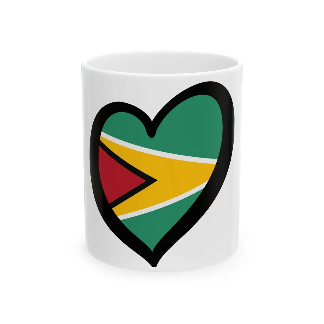 EuroGuyana (Guyana) White Coffee Mug 11oz - Go Mug Yourself