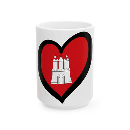 EuroHamburg (Germany) White Coffee Mug 15oz - Go Mug Yourself