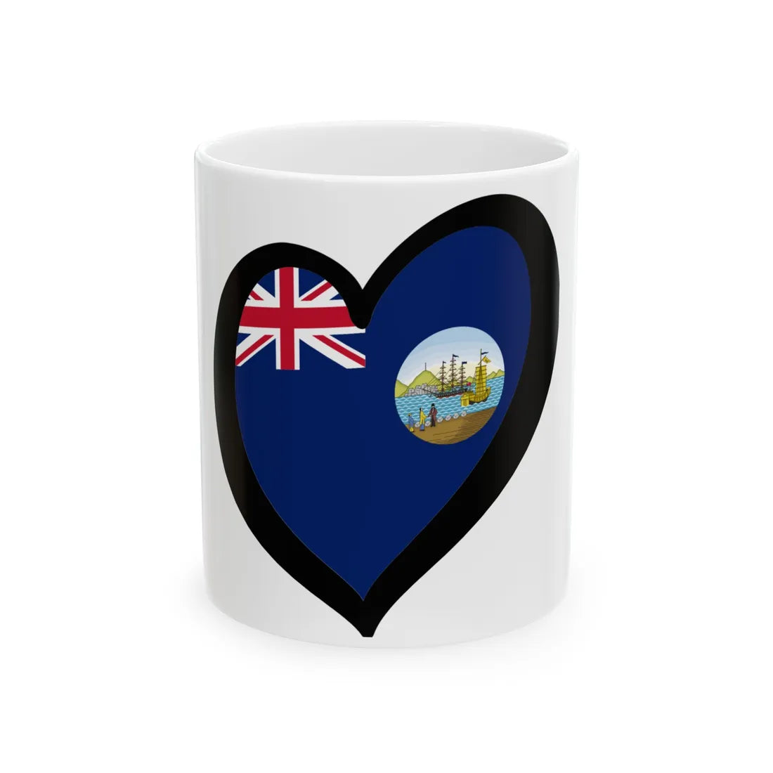 EuroHong Kong 1876-1955 (China) White Coffee Mug 11oz - Go Mug Yourself