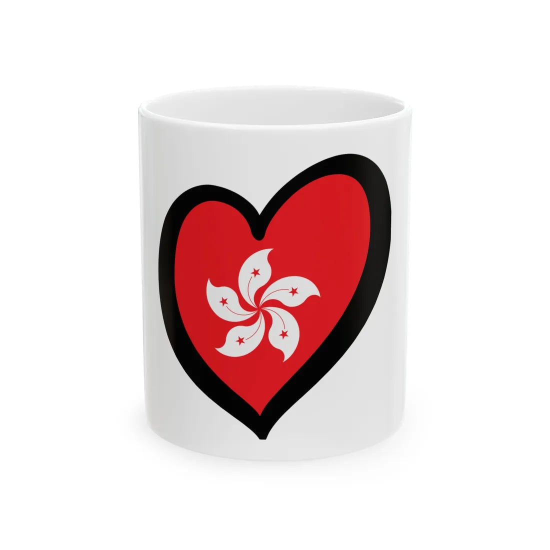 EuroHong Kong (China) White Coffee Mug 11oz - Go Mug Yourself
