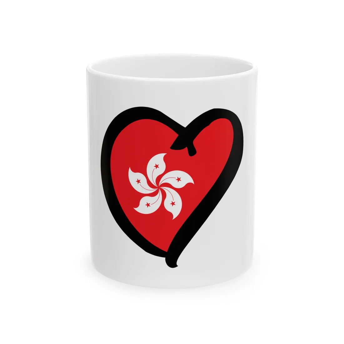 EuroHong KongAnterior (China) White Coffee Mug 11oz - Go Mug Yourself