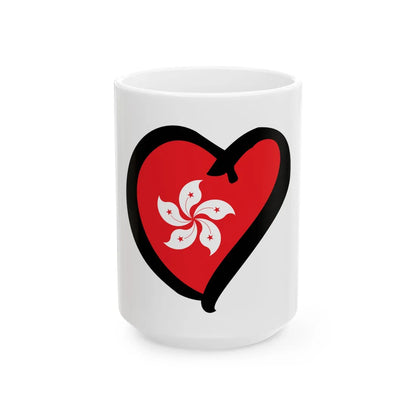 EuroHong KongAnterior (China) White Coffee Mug 15oz - Go Mug Yourself