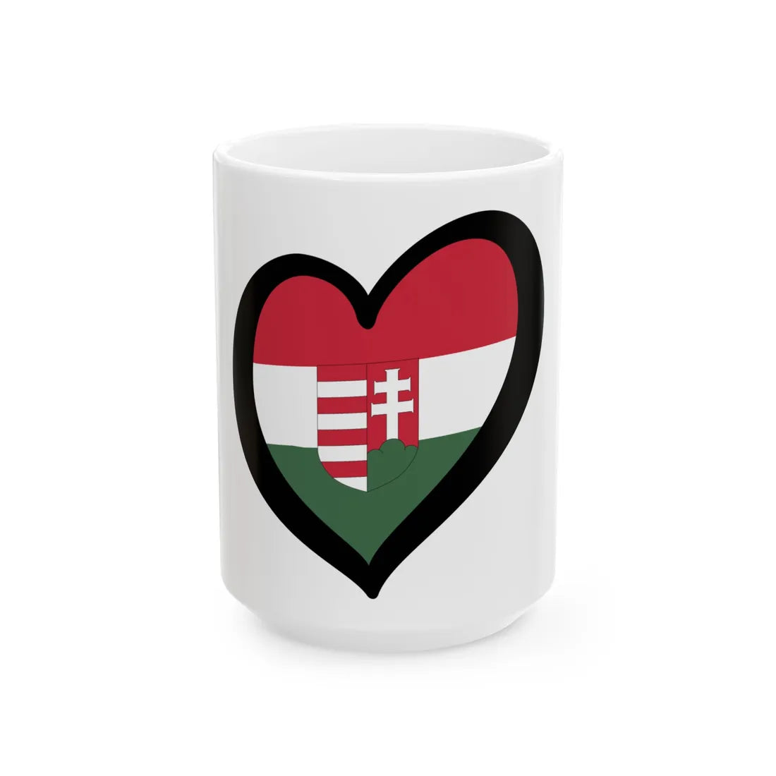 EuroHungria 1918-1919 (Hungary) White Coffee Mug 15oz - Go Mug Yourself