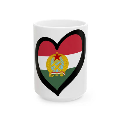 EuroHungria 1949-1956 (Hungary) White Coffee Mug 15oz - Go Mug Yourself