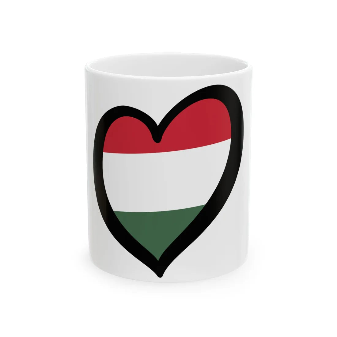 EuroHungria (Hungary) White Coffee Mug 11oz - Go Mug Yourself