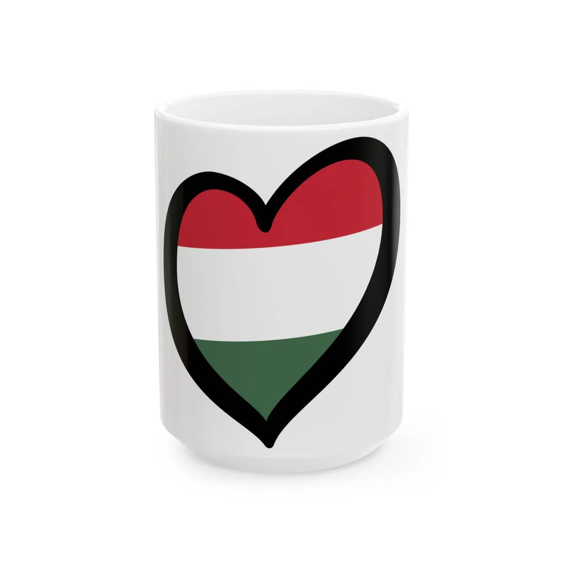 EuroHungria (Hungary) White Coffee Mug 15oz - Go Mug Yourself