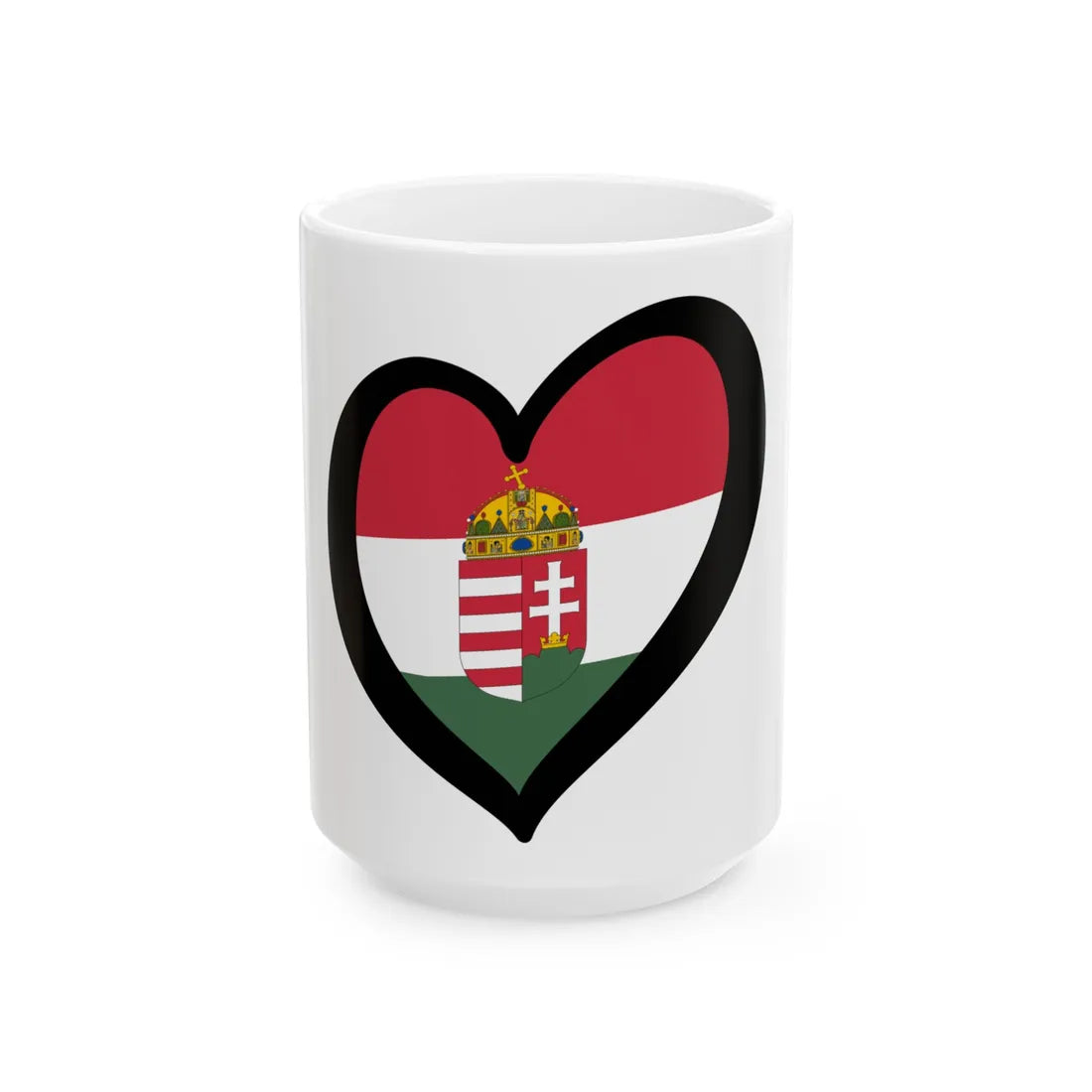 EuroHungria unofficial state (Hungary) White Coffee Mug 15oz - Go Mug Yourself