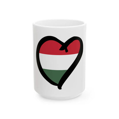 EuroHungriaAnterior (Hungary) White Coffee Mug 15oz - Go Mug Yourself