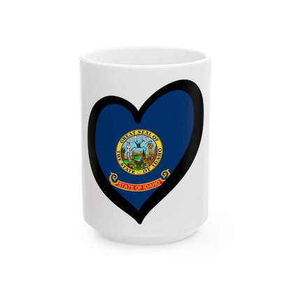 EuroIdaho (United States) White Coffee Mug 15oz - Go Mug Yourself
