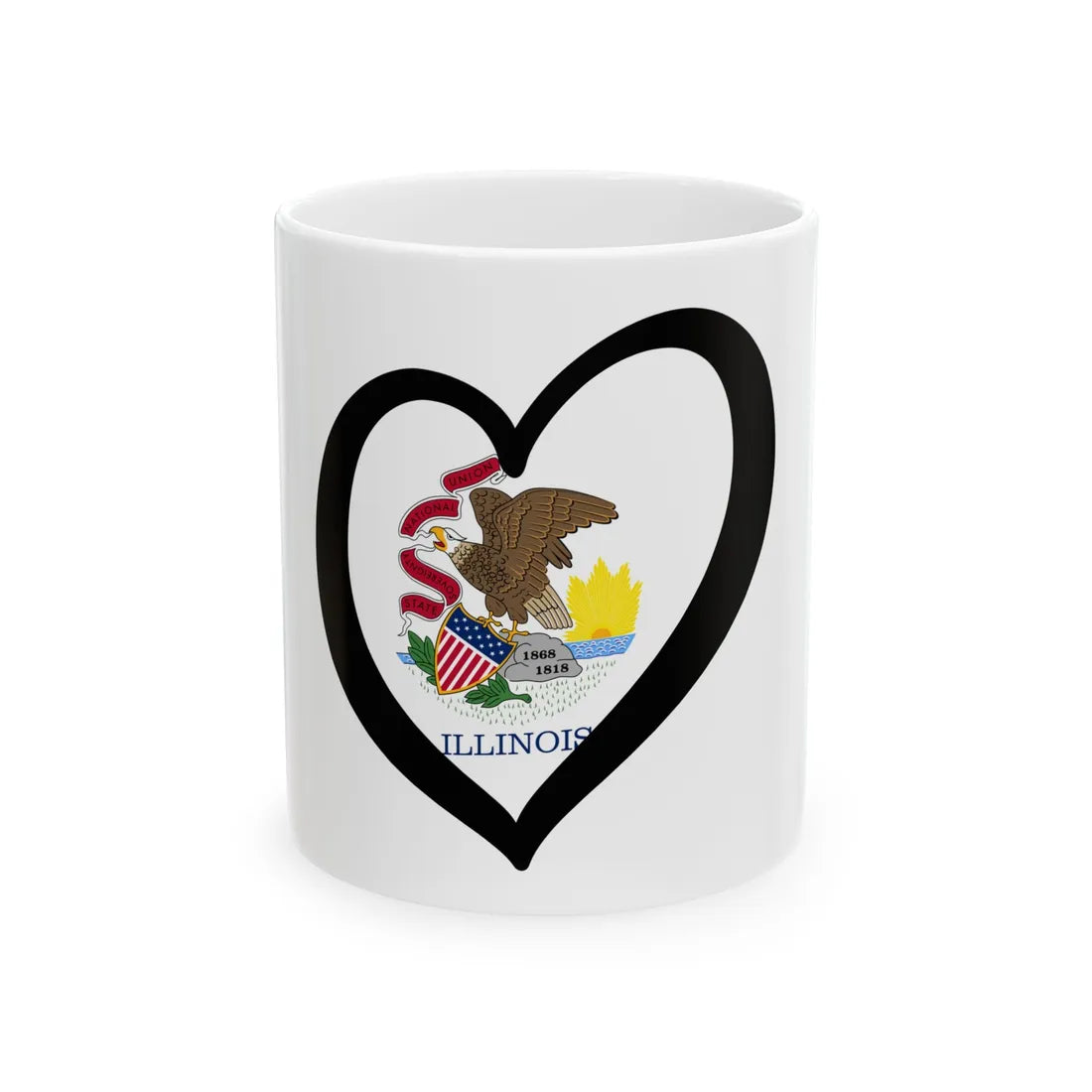 EuroIllinois (United States) White Coffee Mug 11oz - Go Mug Yourself