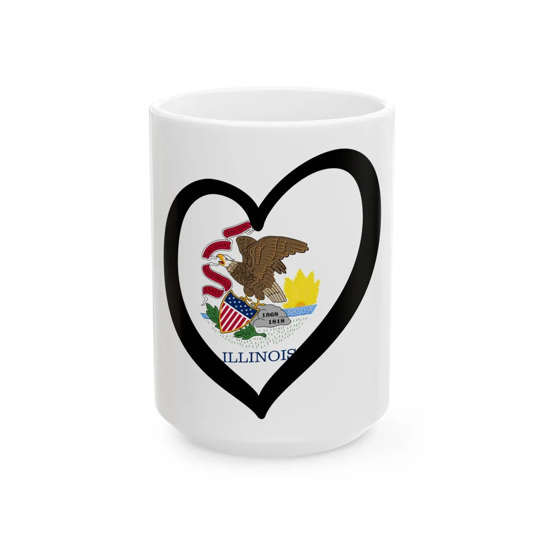 EuroIllinois (United States) White Coffee Mug 15oz - Go Mug Yourself