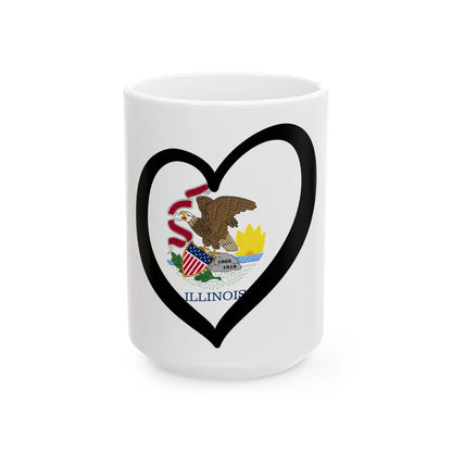 EuroIllinois (United States) White Coffee Mug 15oz - Go Mug Yourself