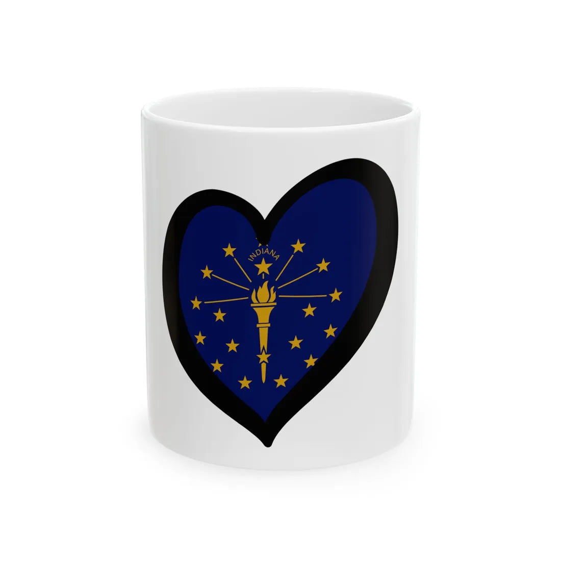 EuroIndiana (United States) White Coffee Mug 11oz - Go Mug Yourself