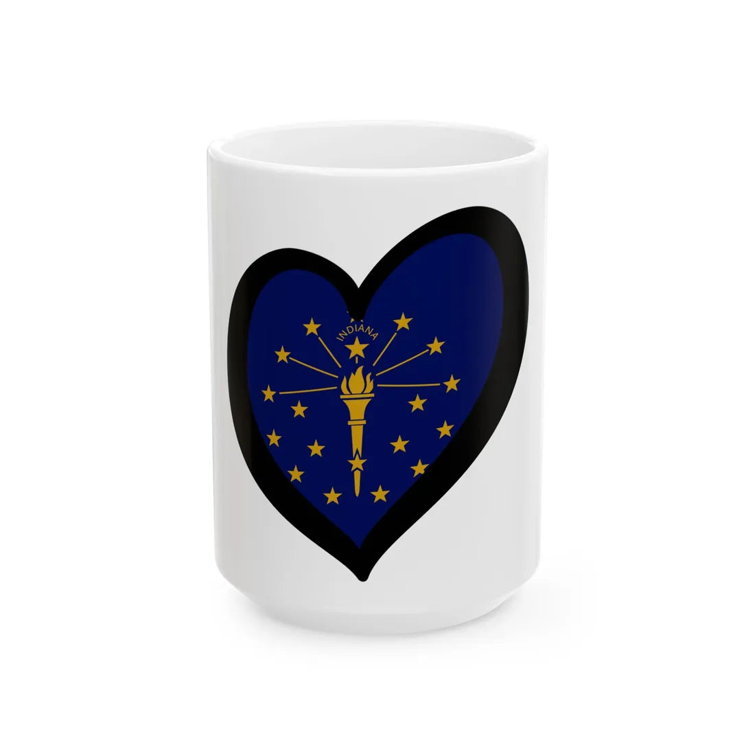 EuroIndiana (United States) White Coffee Mug 15oz - Go Mug Yourself