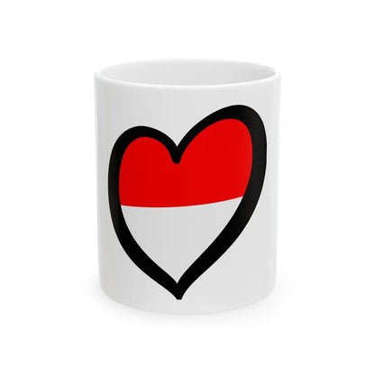 EuroIndonesia (Indonesia) White Coffee Mug 11oz - Go Mug Yourself