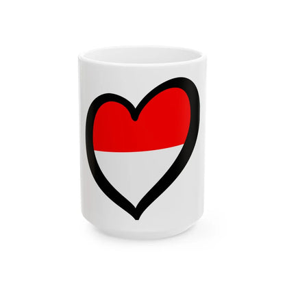 EuroIndonesia (Indonesia) White Coffee Mug 15oz - Go Mug Yourself