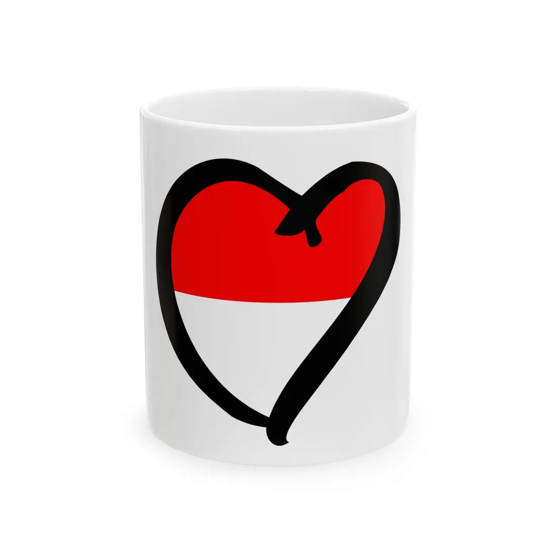 EuroIndonesiaAnterior (Indonesia) White Coffee Mug 11oz - Go Mug Yourself