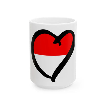 EuroIndonesiaAnterior (Indonesia) White Coffee Mug 15oz - Go Mug Yourself