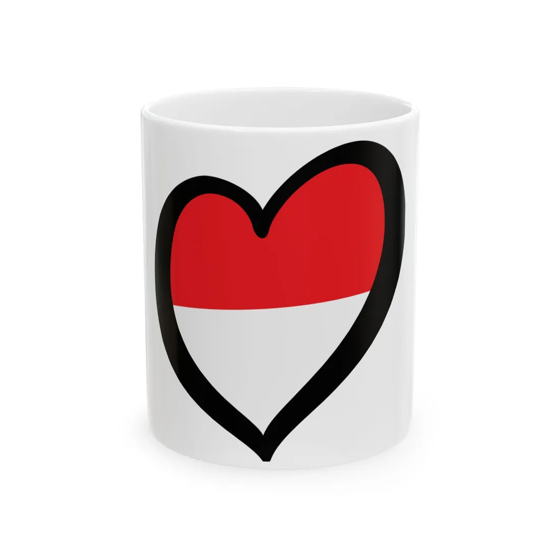 EuroIndonesiaPhysical (Indonesia) White Coffee Mug 11oz - Go Mug Yourself