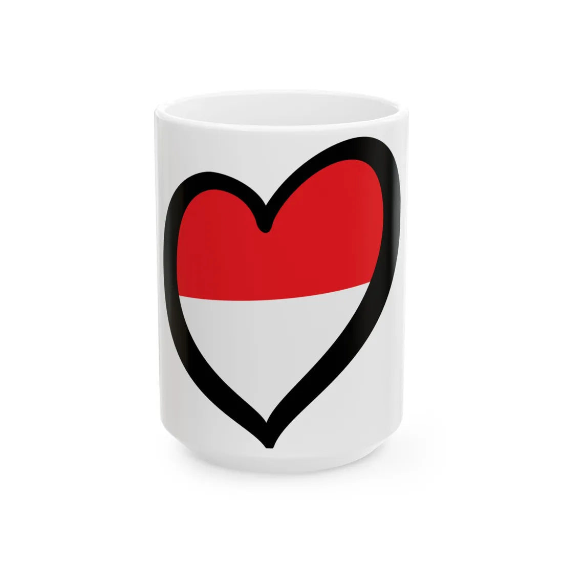EuroIndonesiaPhysical (Indonesia) White Coffee Mug 15oz - Go Mug Yourself