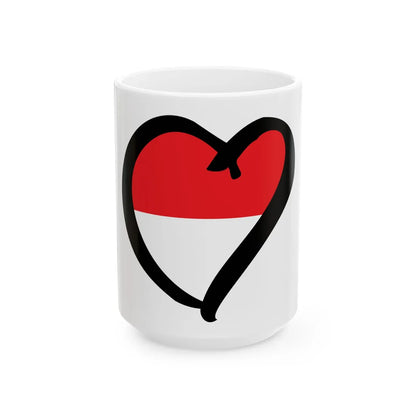 EuroIndonesiaPhysicalAnterior (Indonesia) White Coffee Mug 15oz - Go Mug Yourself