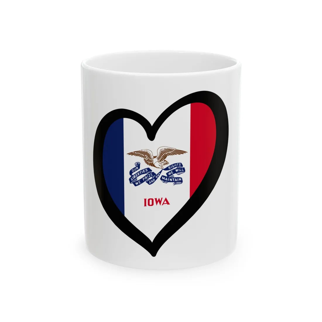 EuroIowa (United States) White Coffee Mug 11oz - Go Mug Yourself