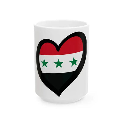EuroIrak 1963-1991 and EuroSyria 1963-1972 (Iraq) White Coffee Mug 15oz - Go Mug Yourself