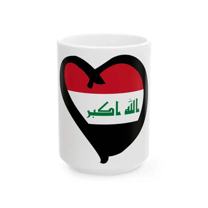 EuroIrakAnterior reverso (Iraq) White Coffee Mug 15oz - Go Mug Yourself
