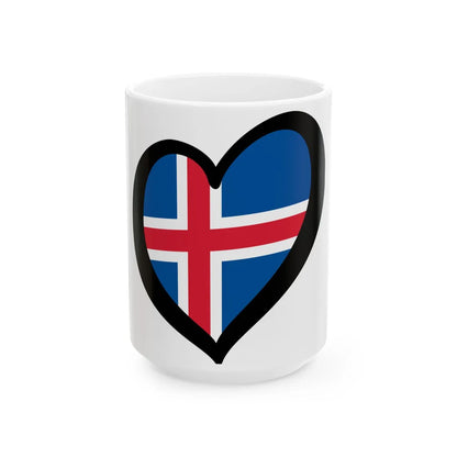 EuroIslandia (Iceland) White Coffee Mug 15oz - Go Mug Yourself