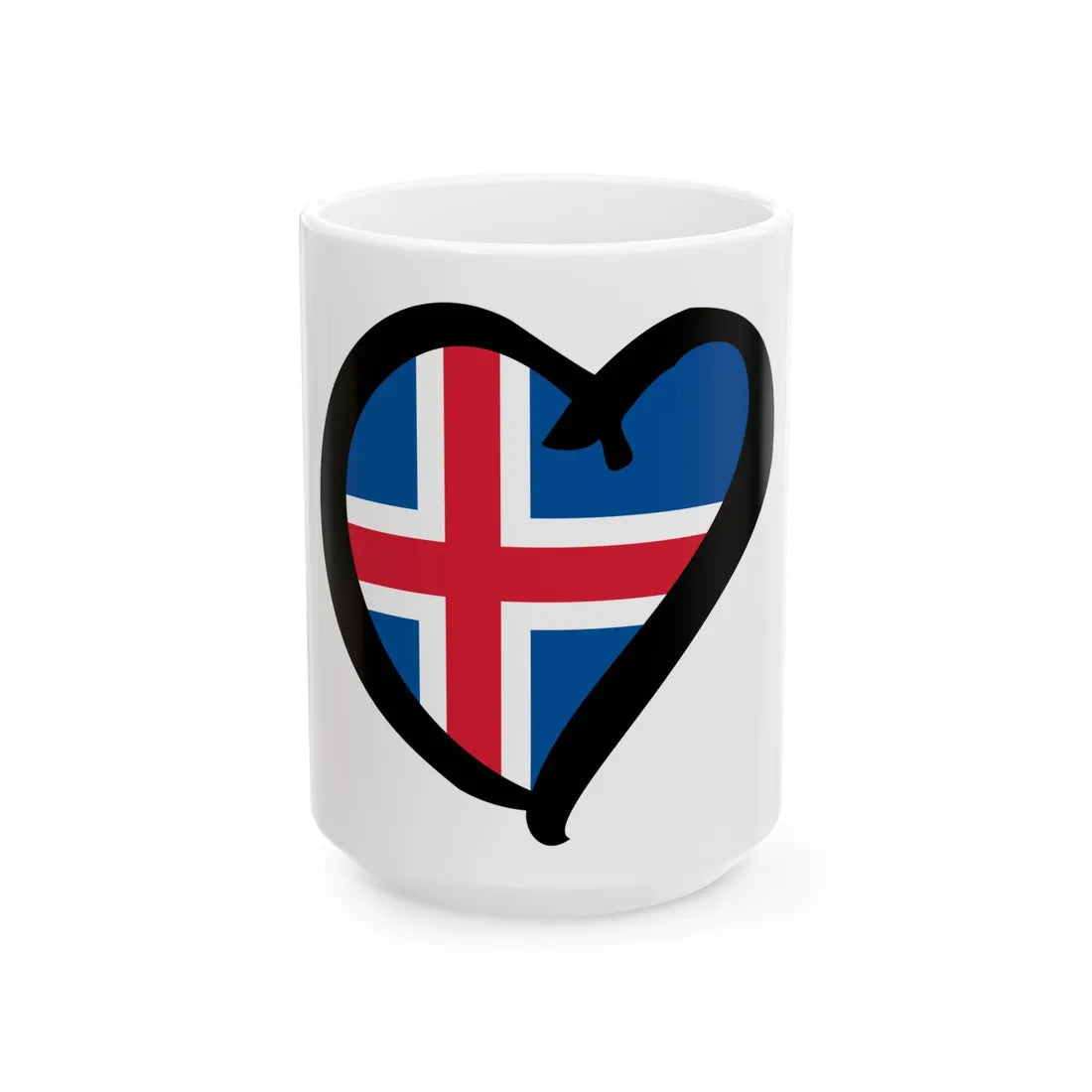 EuroIslandiaAnterior (Iceland) White Coffee Mug 15oz - Go Mug Yourself