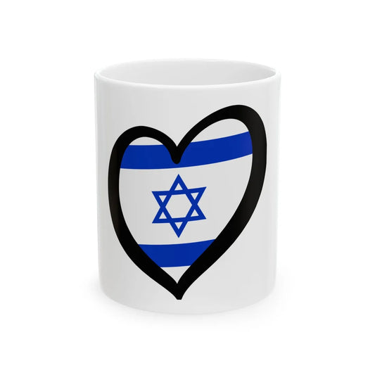 EuroIsrael (Israel) White Coffee Mug 11oz - Go Mug Yourself