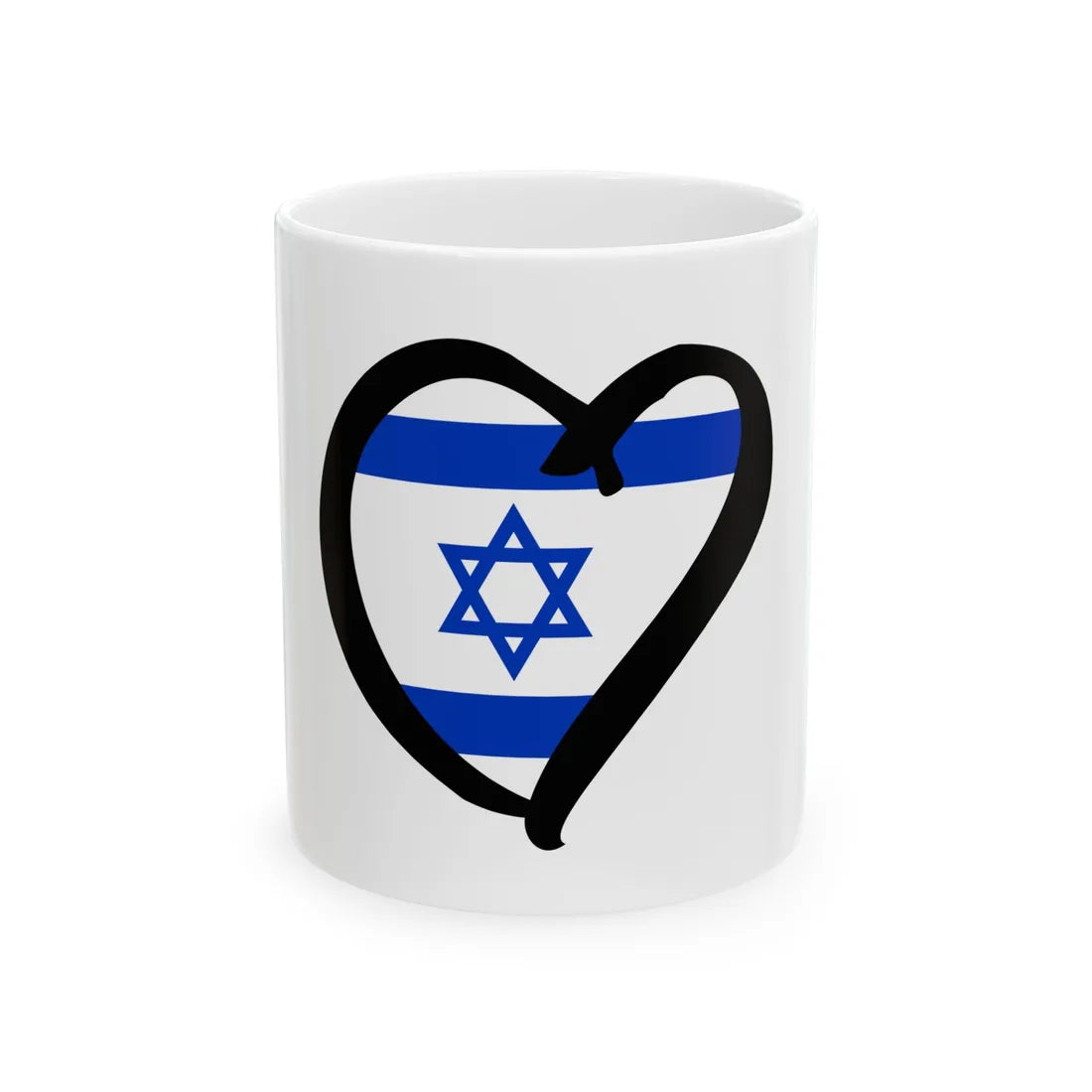 EuroIsraelAnterior (Israel) White Coffee Mug 11oz - Go Mug Yourself