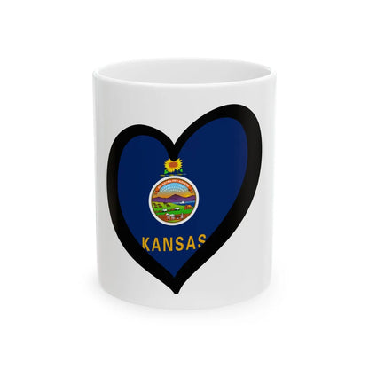 EuroKansas (United States) White Coffee Mug 11oz - Go Mug Yourself