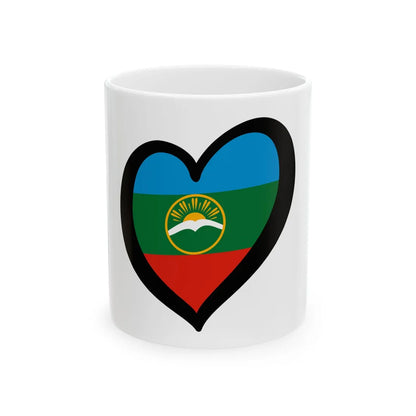 EuroKarachayevo-Cherkesia (Russia) White Coffee Mug 11oz - Go Mug Yourself