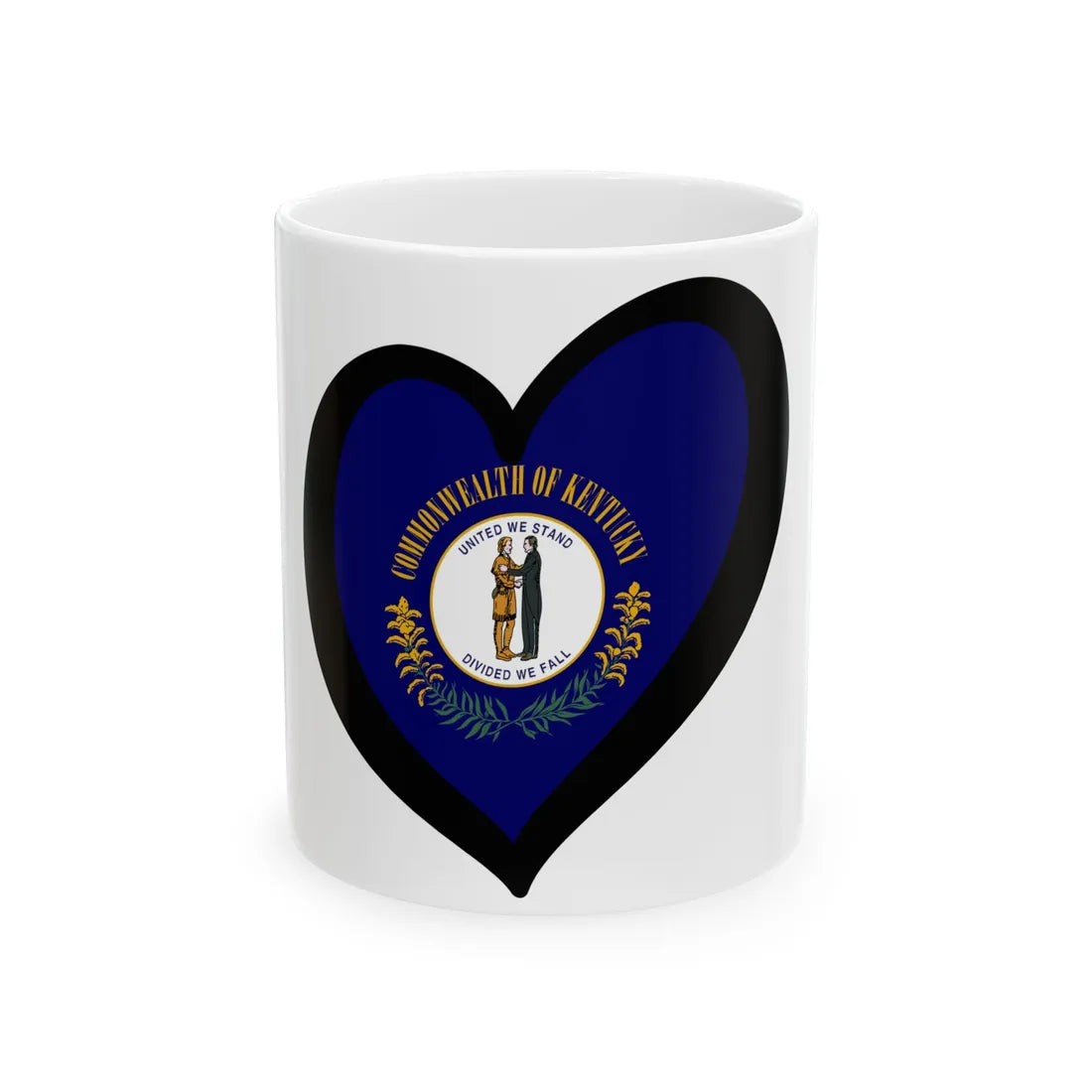 EuroKentucky (United States) White Coffee Mug 11oz - Go Mug Yourself