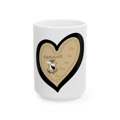 EuroKoca (Serbia) White Coffee Mug 15oz - Go Mug Yourself