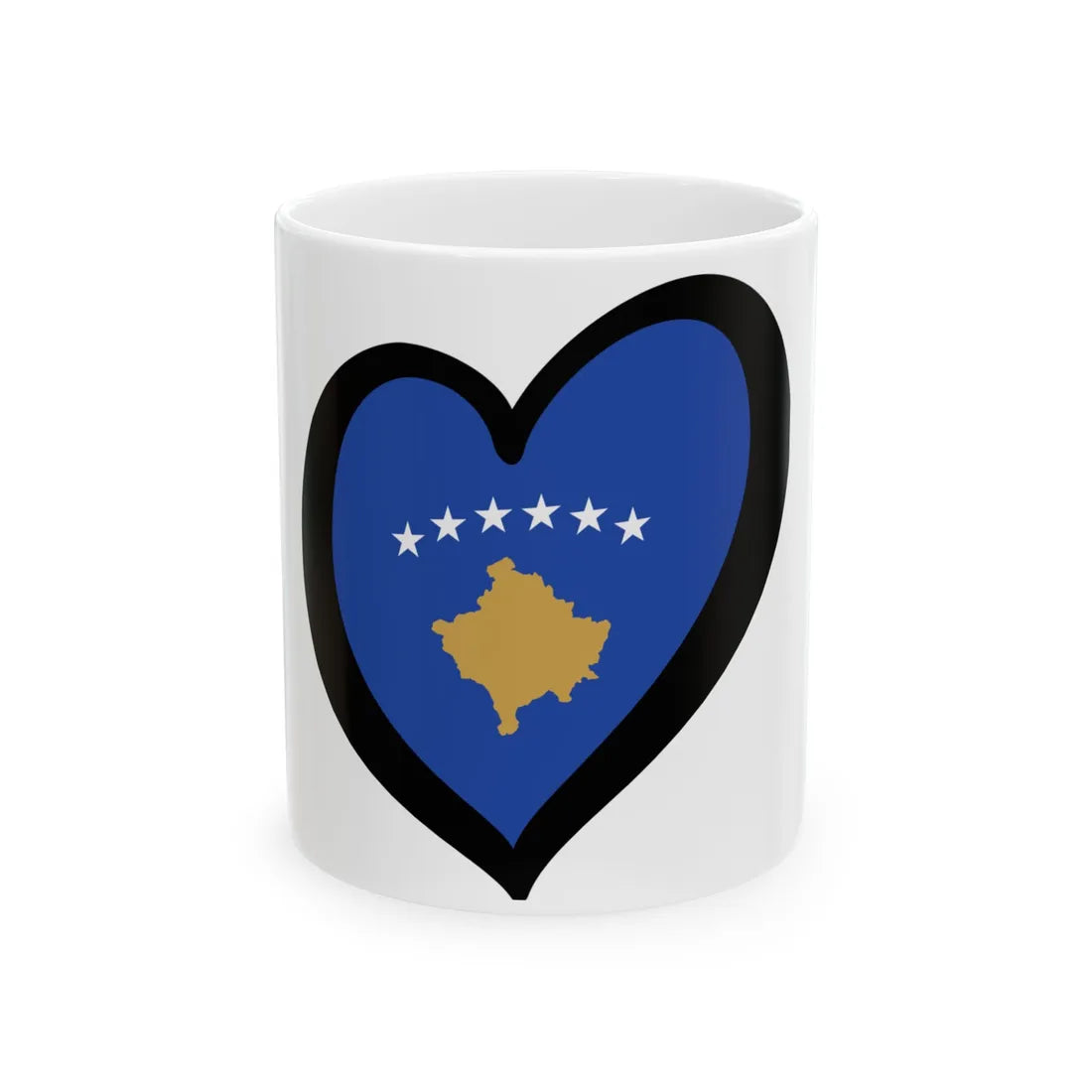 EuroKosovo (Serbia) White Coffee Mug 11oz - Go Mug Yourself