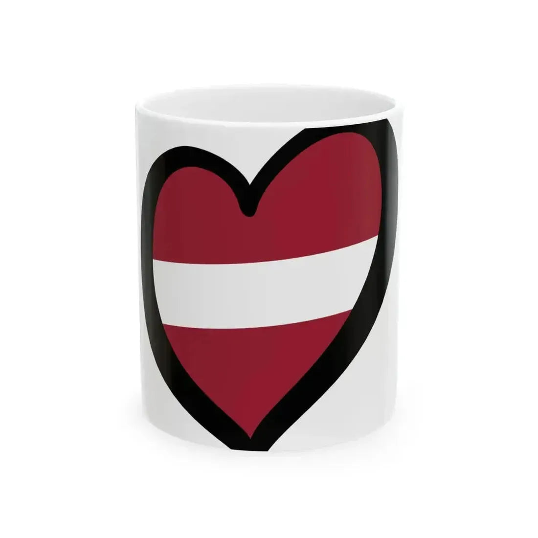 EuroLetonia (Latvia) White Coffee Mug 11oz - Go Mug Yourself
