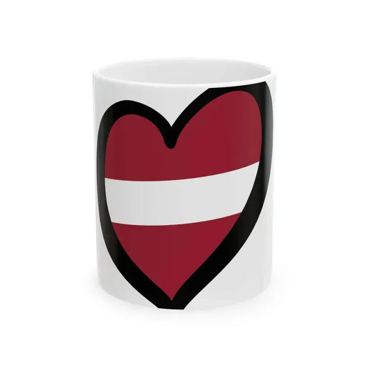 EuroLetonia (Latvia) White Coffee Mug 11oz - Go Mug Yourself