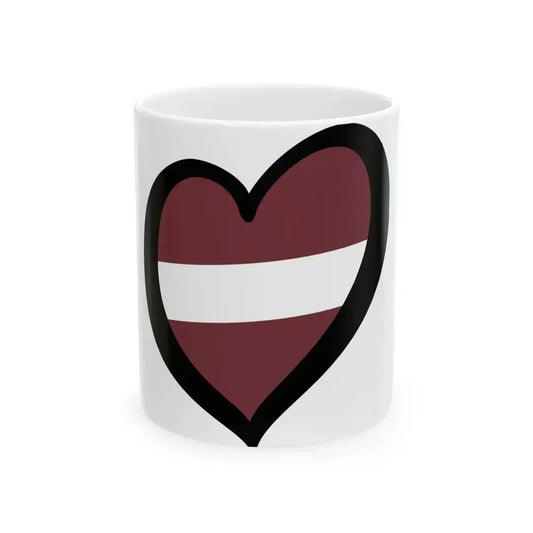 EuroLetoniaTextile (Latvia) White Coffee Mug 11oz - Go Mug Yourself