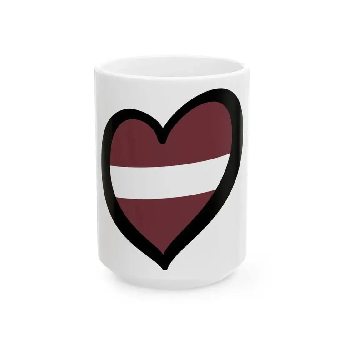 EuroLetoniaTextile (Latvia) White Coffee Mug 15oz - Go Mug Yourself