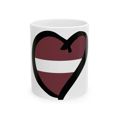 EuroLetoniaTextileAnterior (Latvia) White Coffee Mug 11oz - Go Mug Yourself